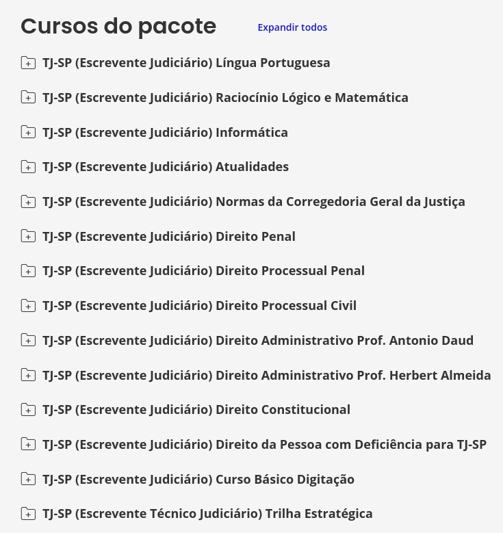 TJ SP Escrevente Técnico Judiciário do Tribunal de Justiça do Estado de São Paulo ES